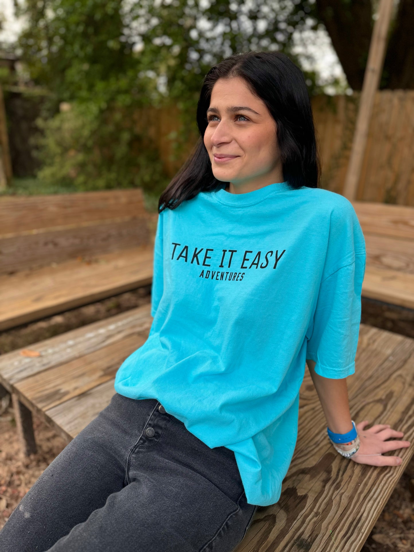 Take It Easy Comfort Colors Lagoon Blue