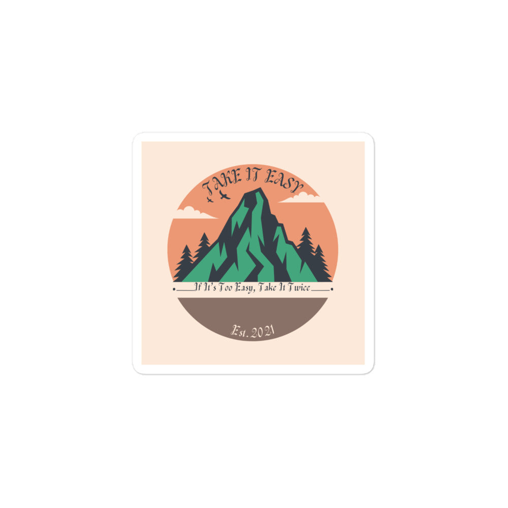 Take It Easy Adventures Sticker